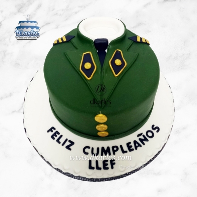 DKarles - Torta Capitán 05, Oficial, Militar, Policía