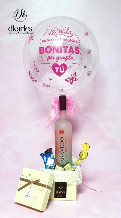   DKarles Obsequios - Pisco Puro Quebranta LA CARAVEDO y Globos 2