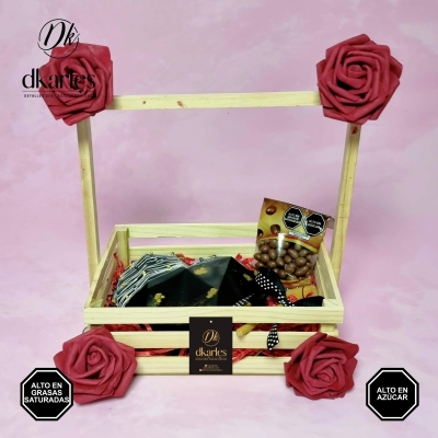 DKarles Obsequios - Corazón Sorpresa de Chocolate Valentine Box - Black Heart