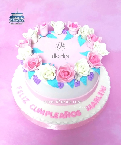 DKarles - Torta Rosas y Flores 10