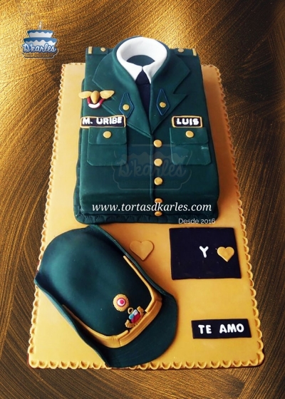 DKarles - Torta Oficial Valiente, Militar, Policía, Ejercito