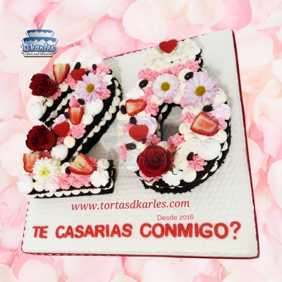 DKarles - Torta ¿Te casarías conmigo?, matrimonio, compromiso