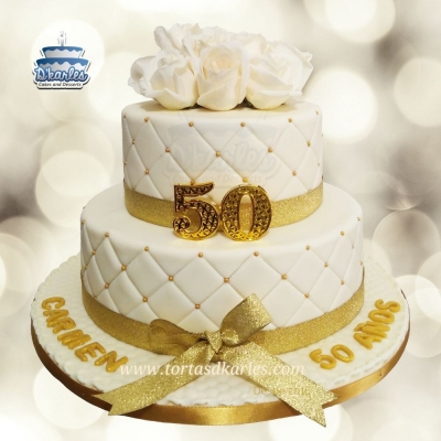 DKarles - Torta Aniversario 50, Bodas de Oro 01